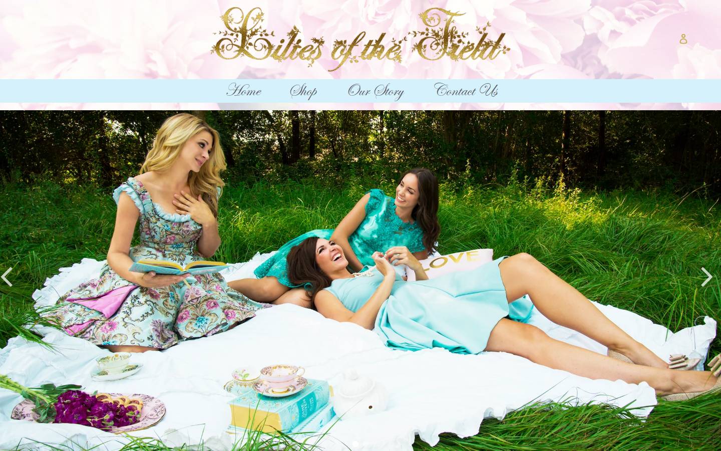 liliesofthefield.com homepage screenshot