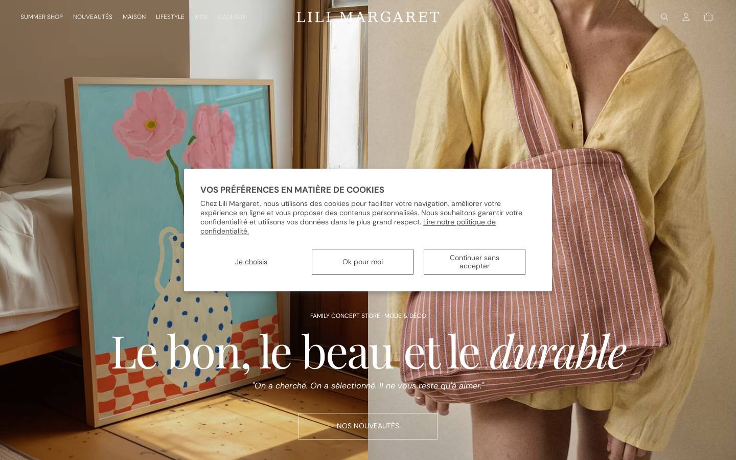 lilimargaret.fr homepage screenshot