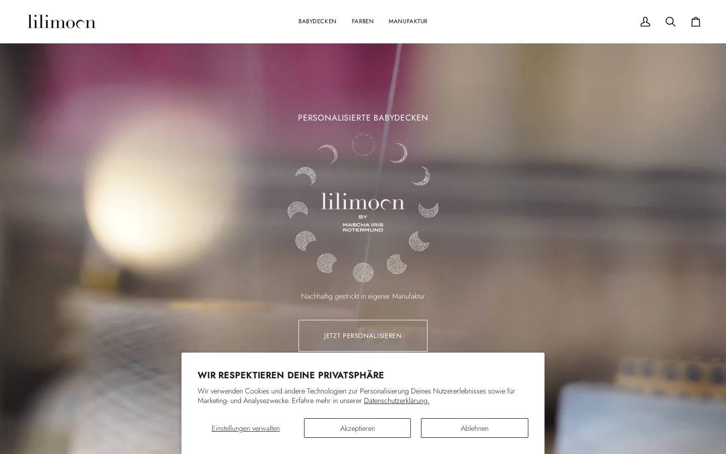 lilimoon.de homepage screenshot