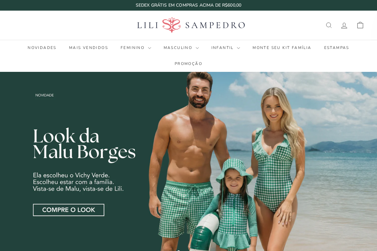 Lili Sampedro homepage screenshot