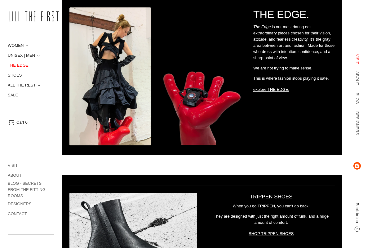 LiLi The First homepage screenshot