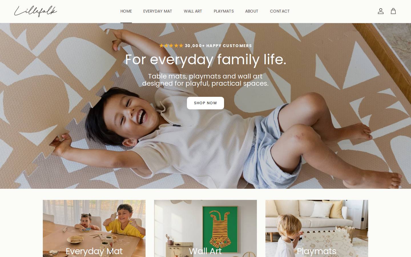 lillefolk.com homepage screenshot