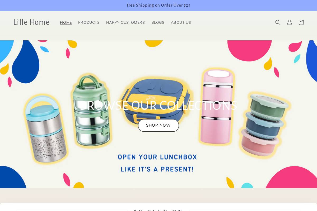 lillehome.com homepage screenshot