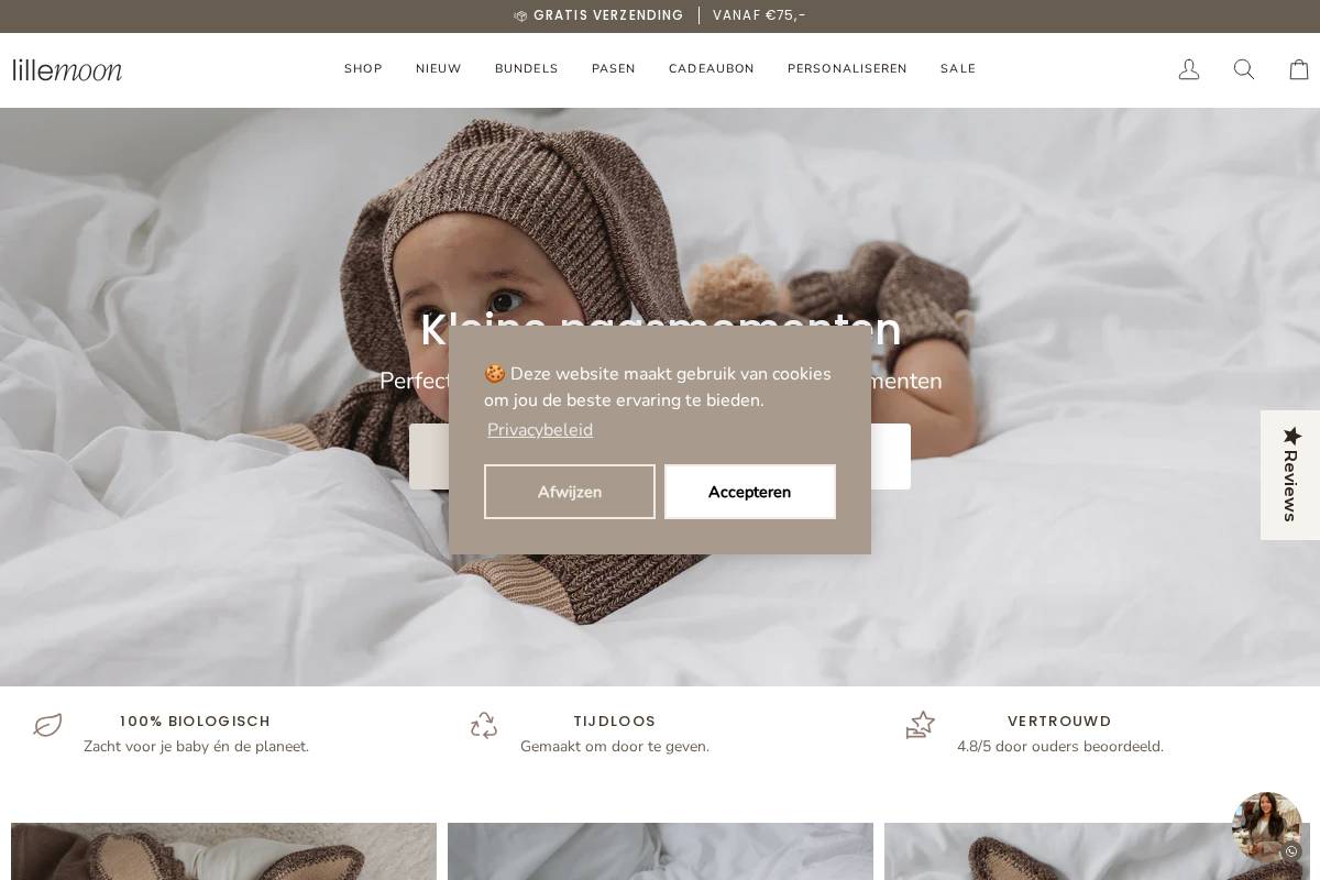 Lillemoon homepage screenshot