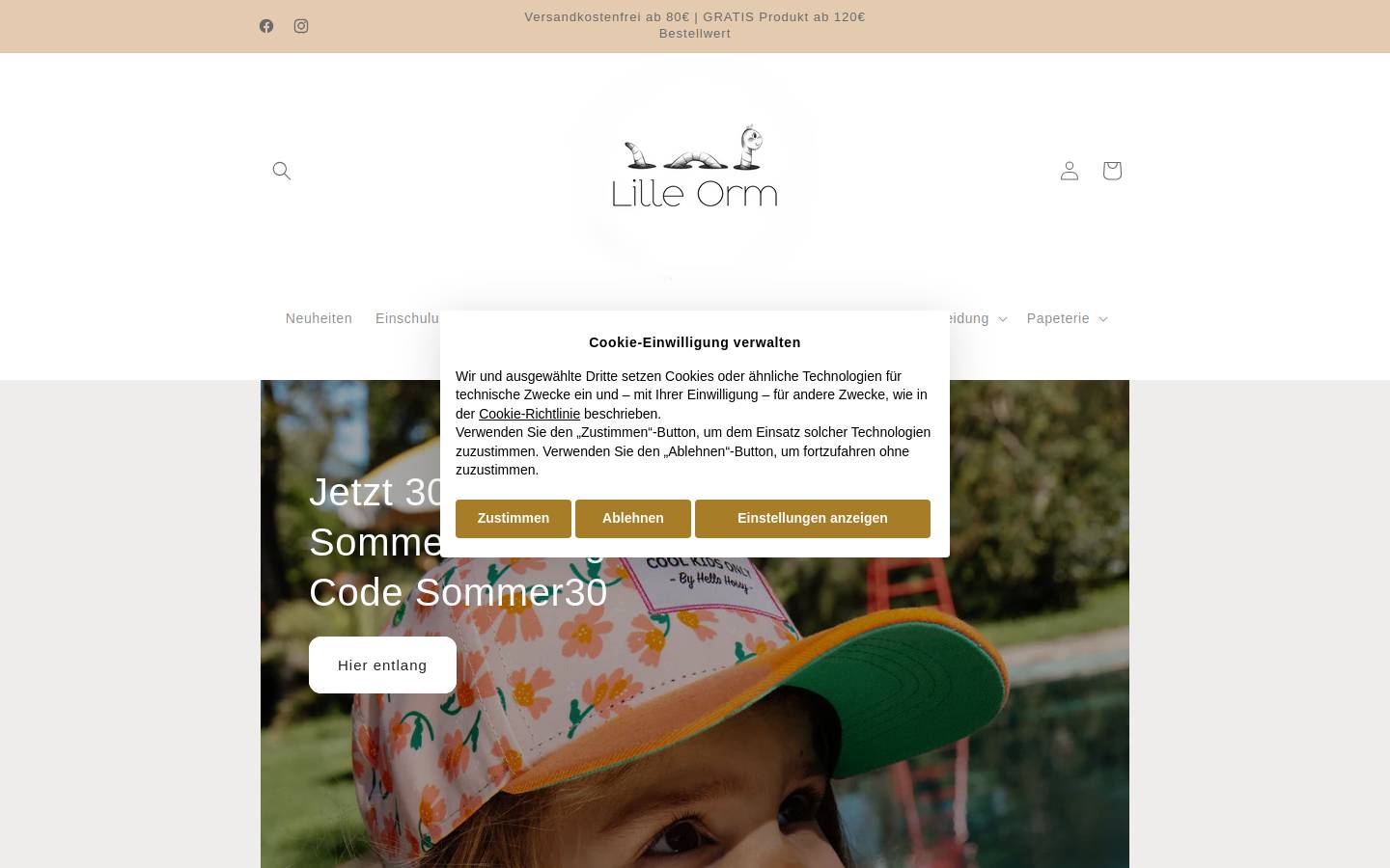 lilleorm.de homepage screenshot