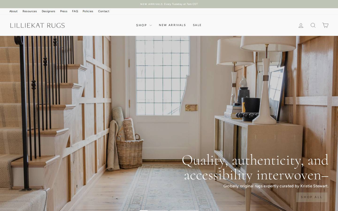 lilliekatrugs.info homepage screenshot