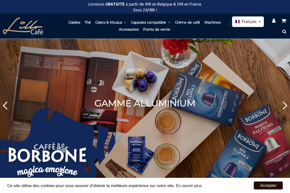 Lillo café homepage screenshot