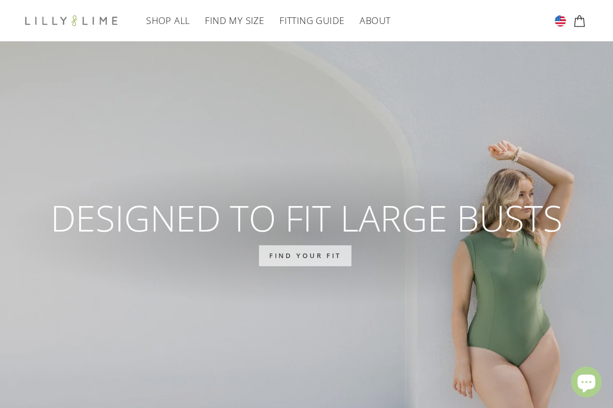 Lilly and Lime US homepage screenshot