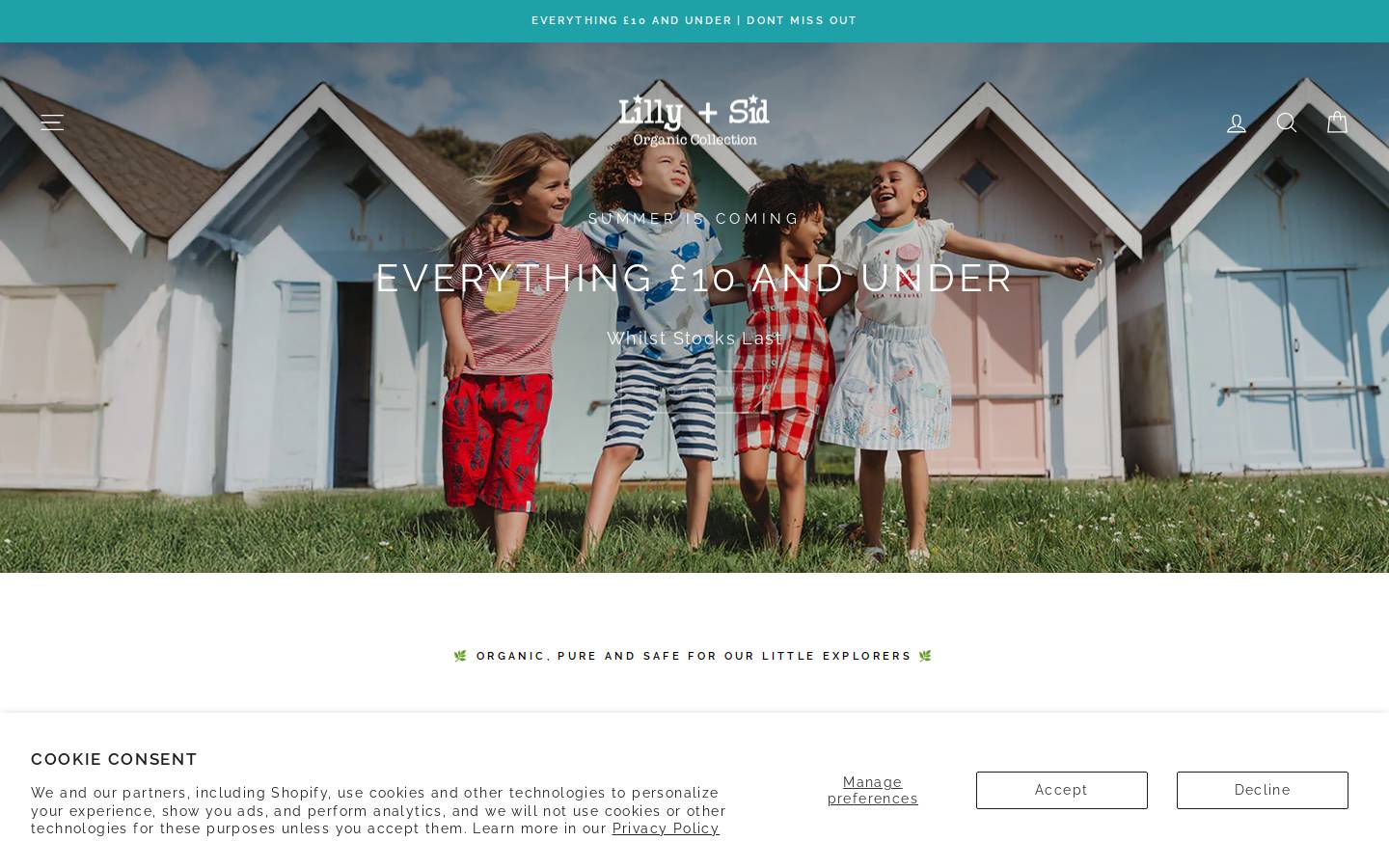 lillyandsid.com homepage screenshot