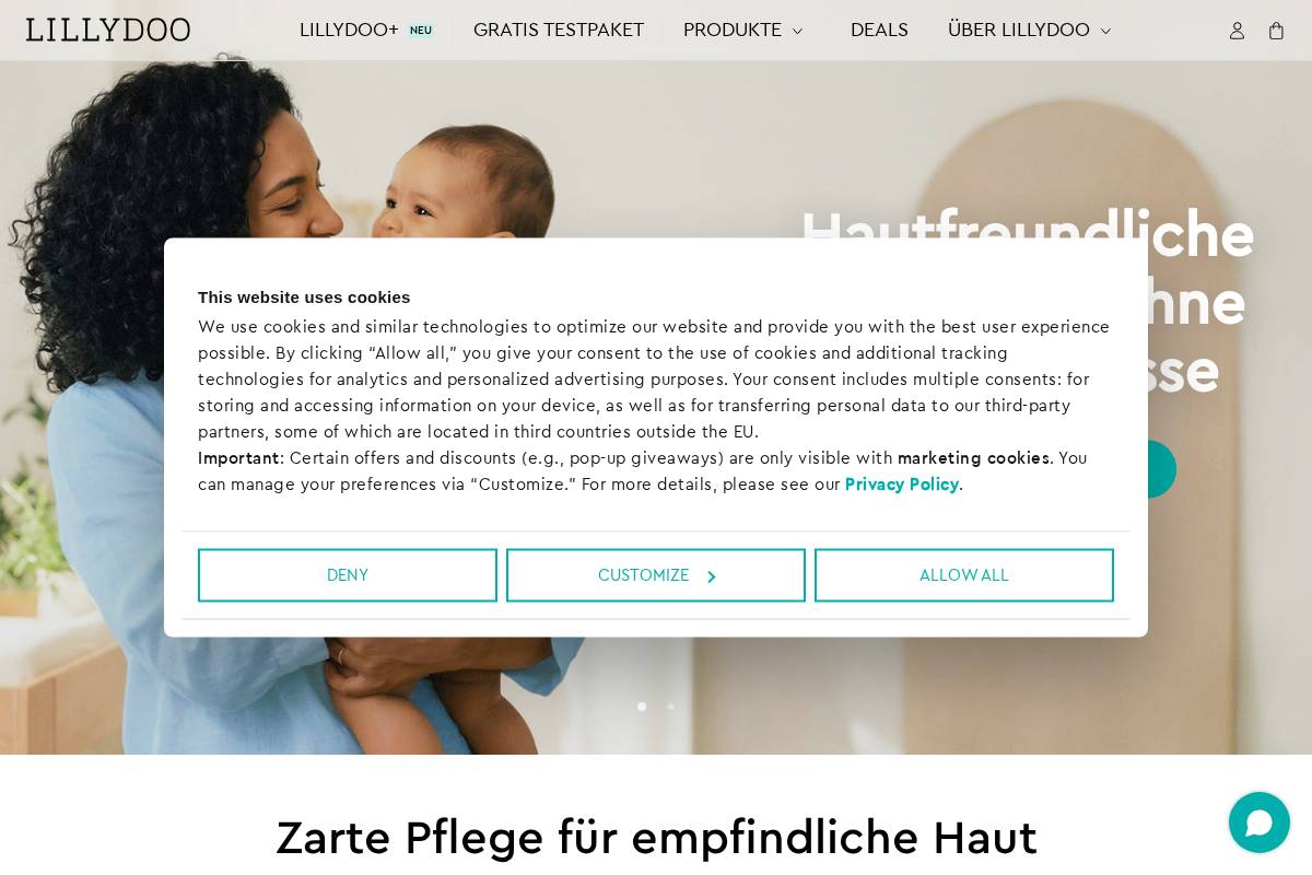 LILLYDOO homepage screenshot