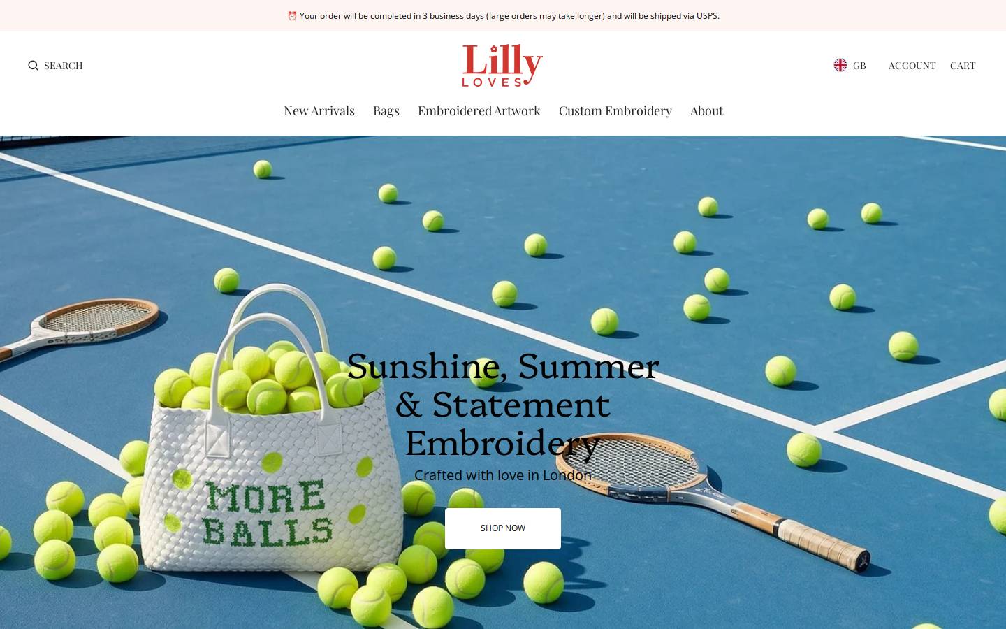 Lillyloves homepage screenshot