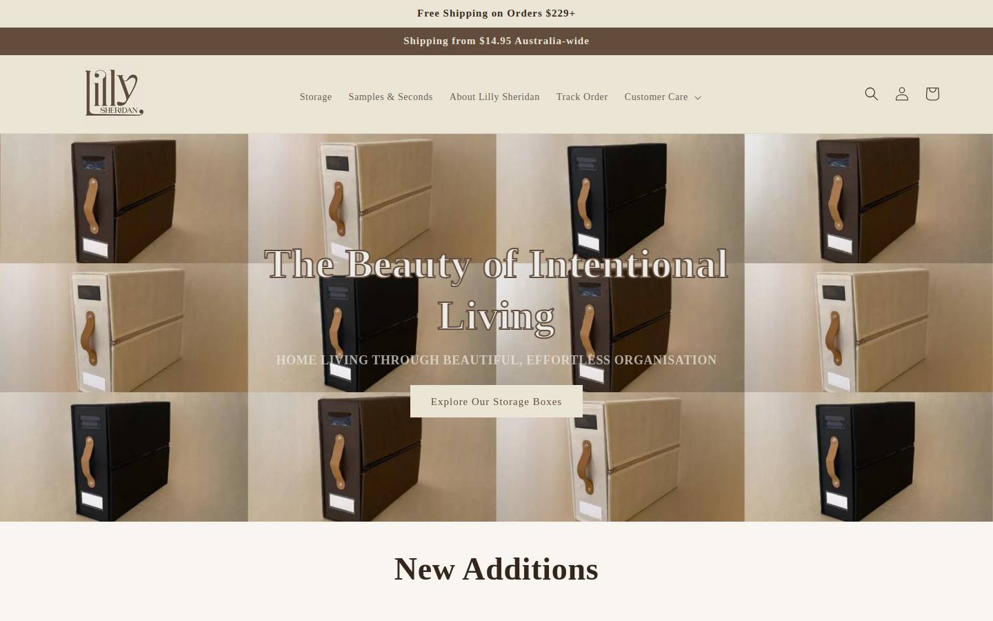 lillysheridan.com.au homepage screenshot