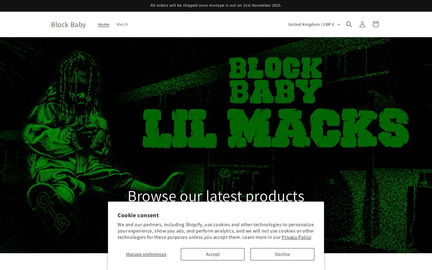 lilmacks.com homepage screenshot