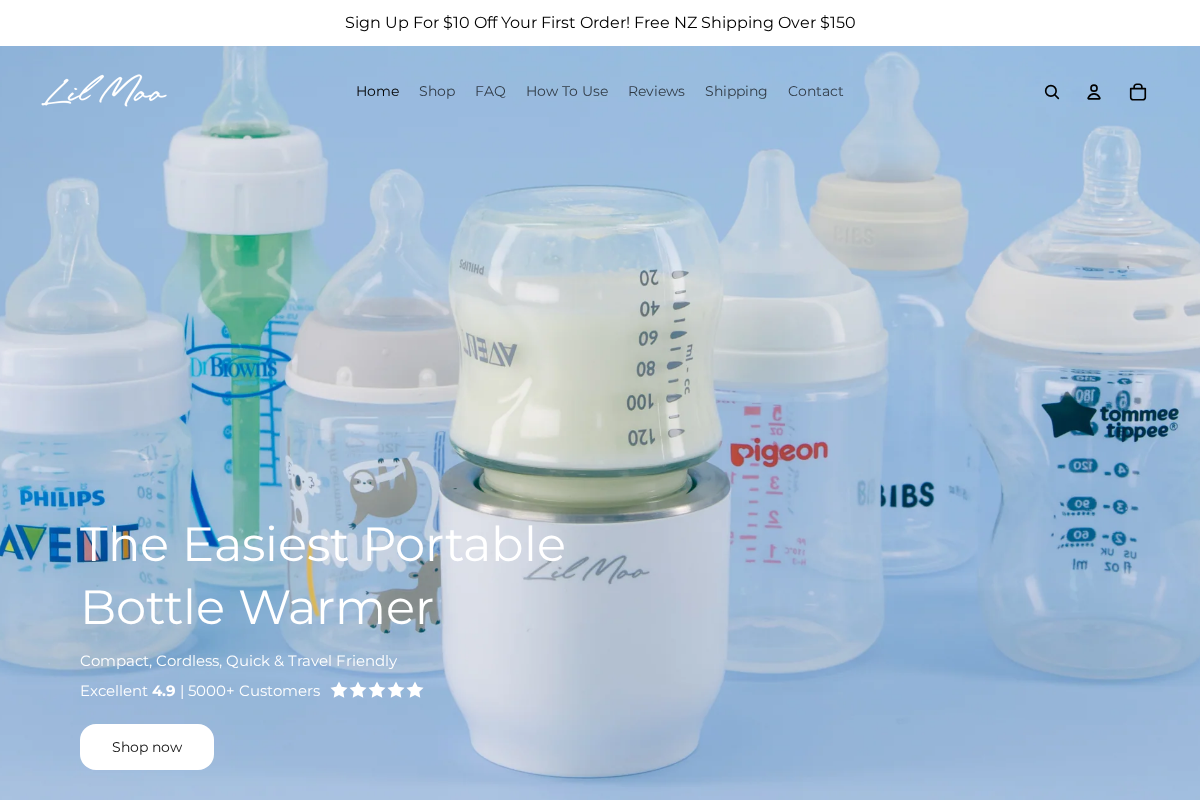 lil moo homepage screenshot