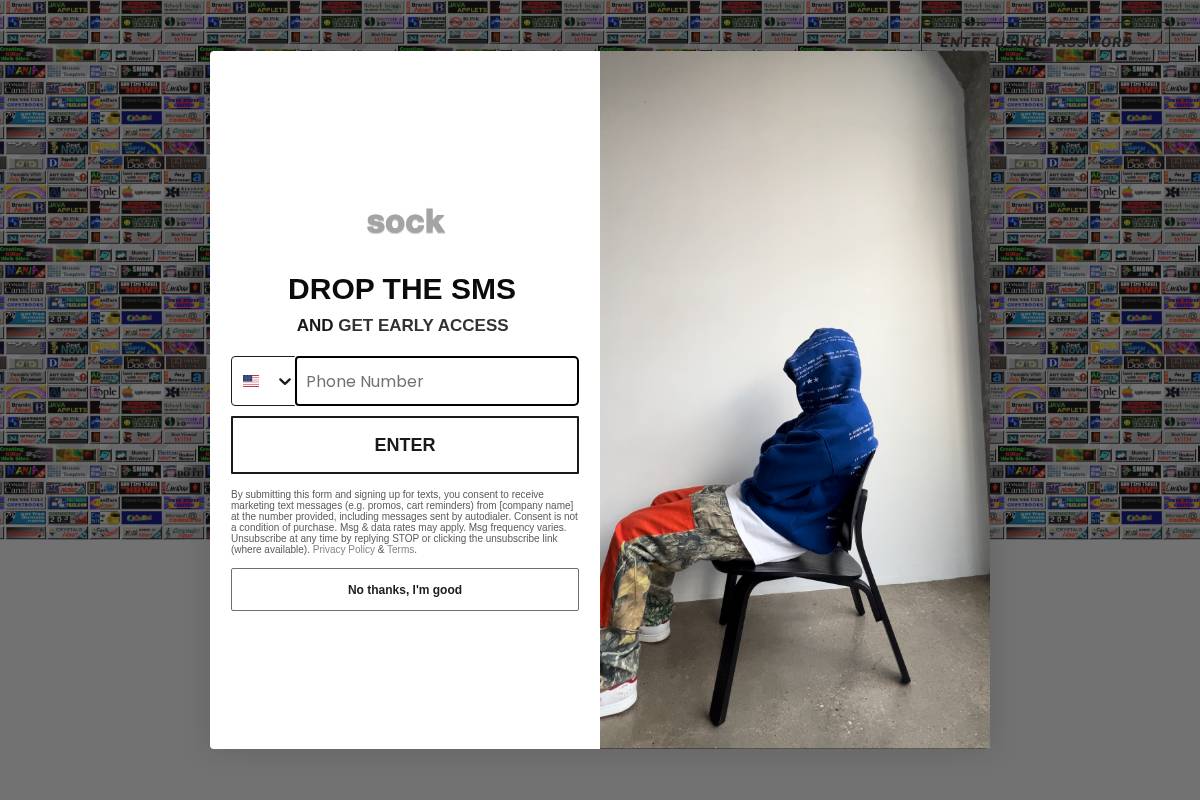 lilonesock.com homepage screenshot