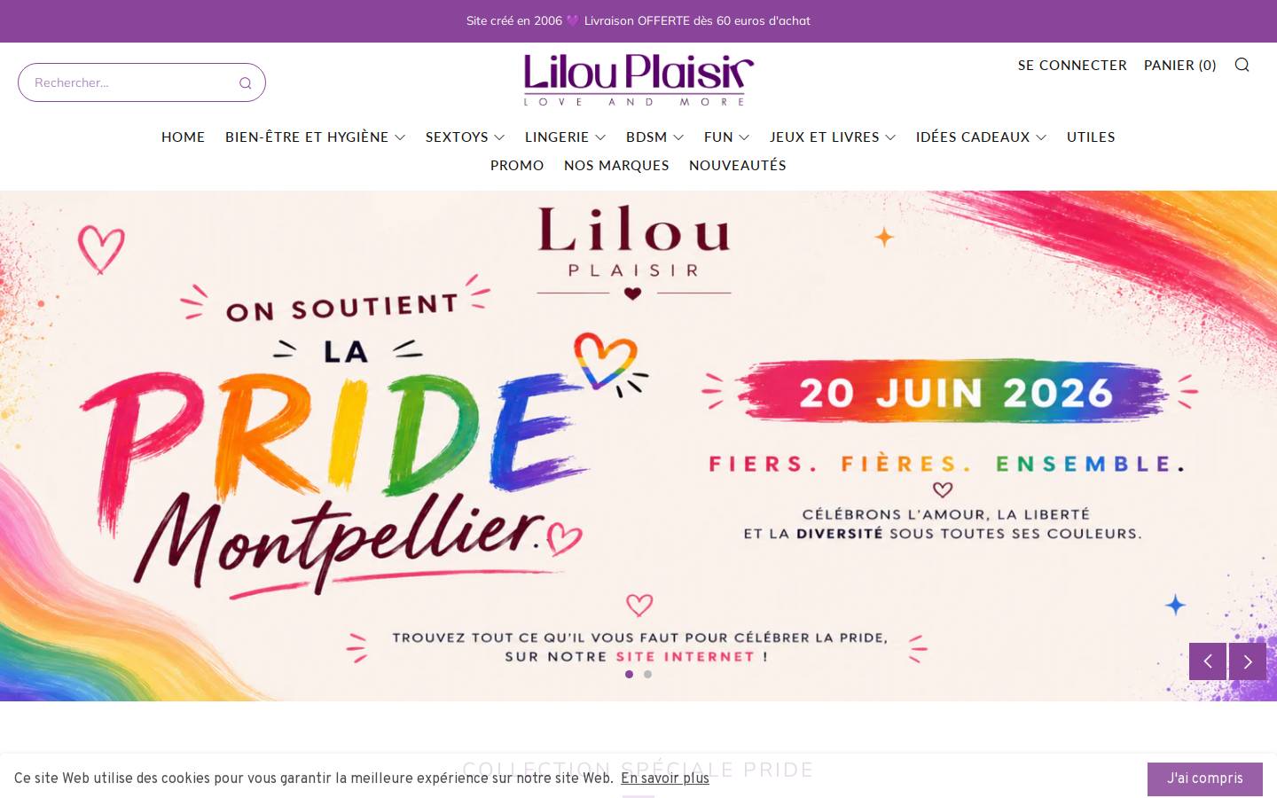Lilou Plaisir homepage screenshot