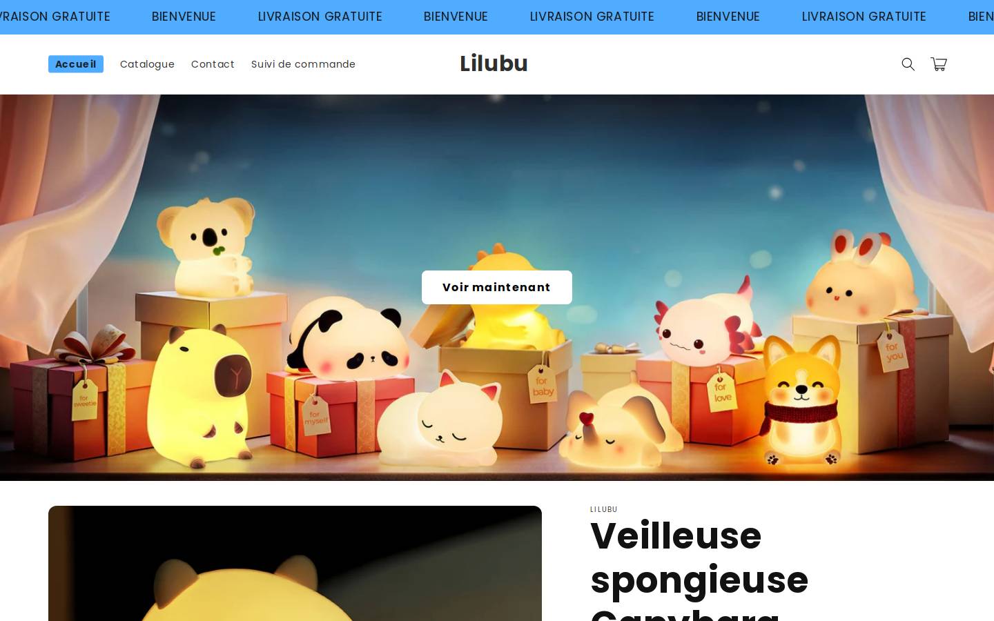 lilubu.com homepage screenshot