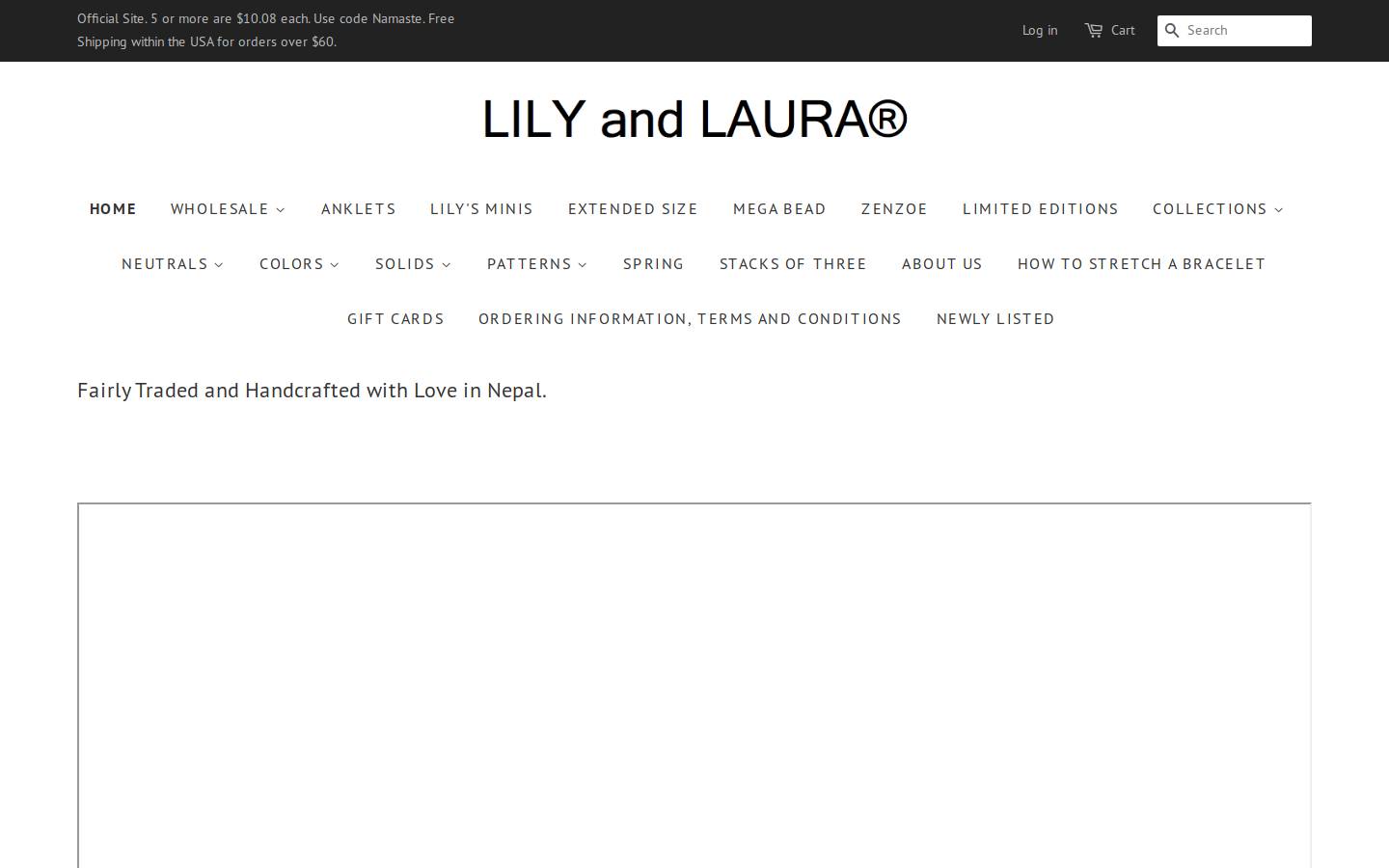lilyandlaura.com homepage screenshot
