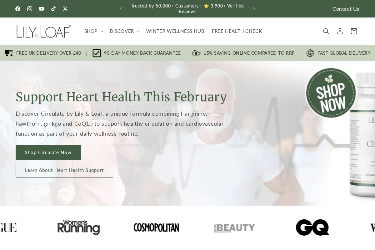 Lilyandloaf homepage screenshot