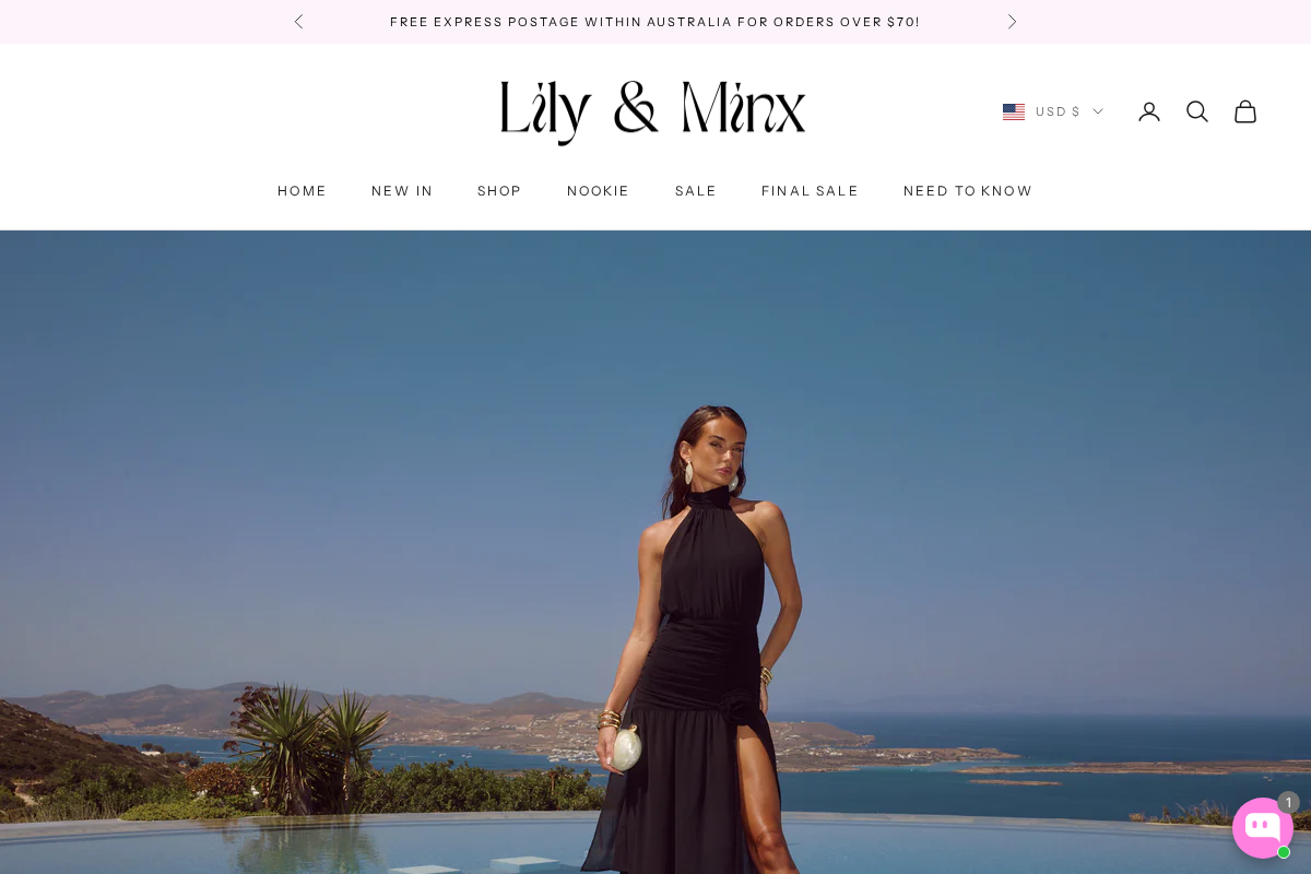 lilyandminx.com.au homepage screenshot