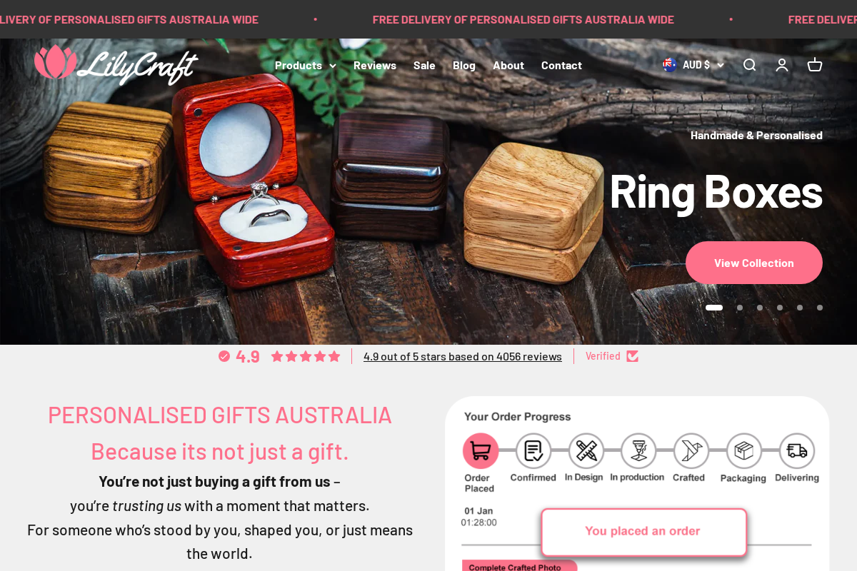 LilyCraft homepage screenshot