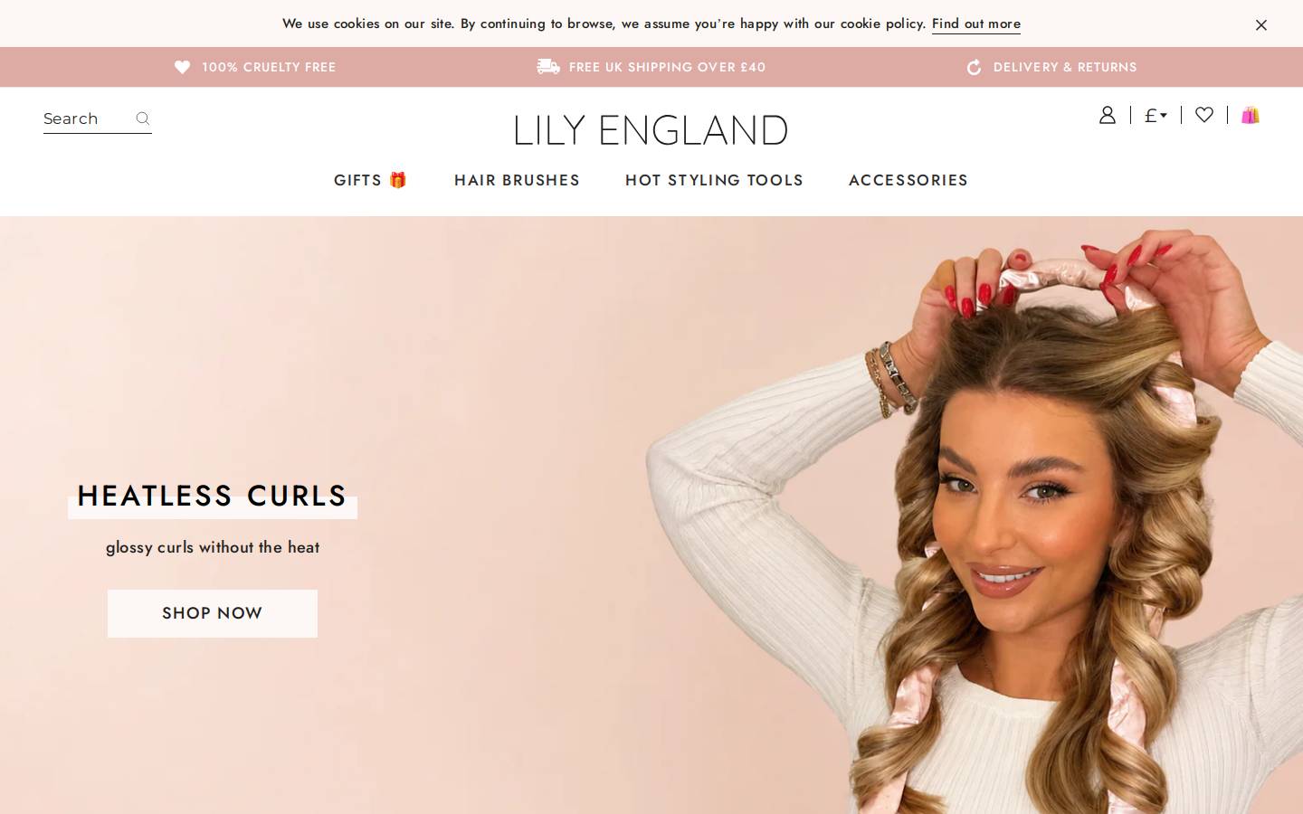 Lilyengland homepage screenshot