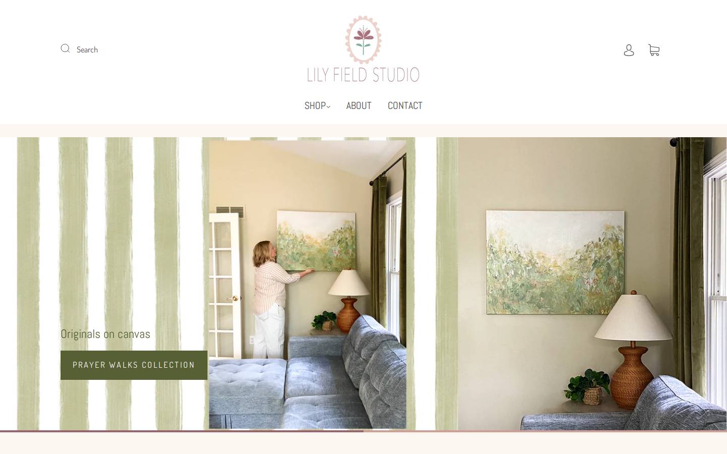 lilyfieldstudio.com homepage screenshot