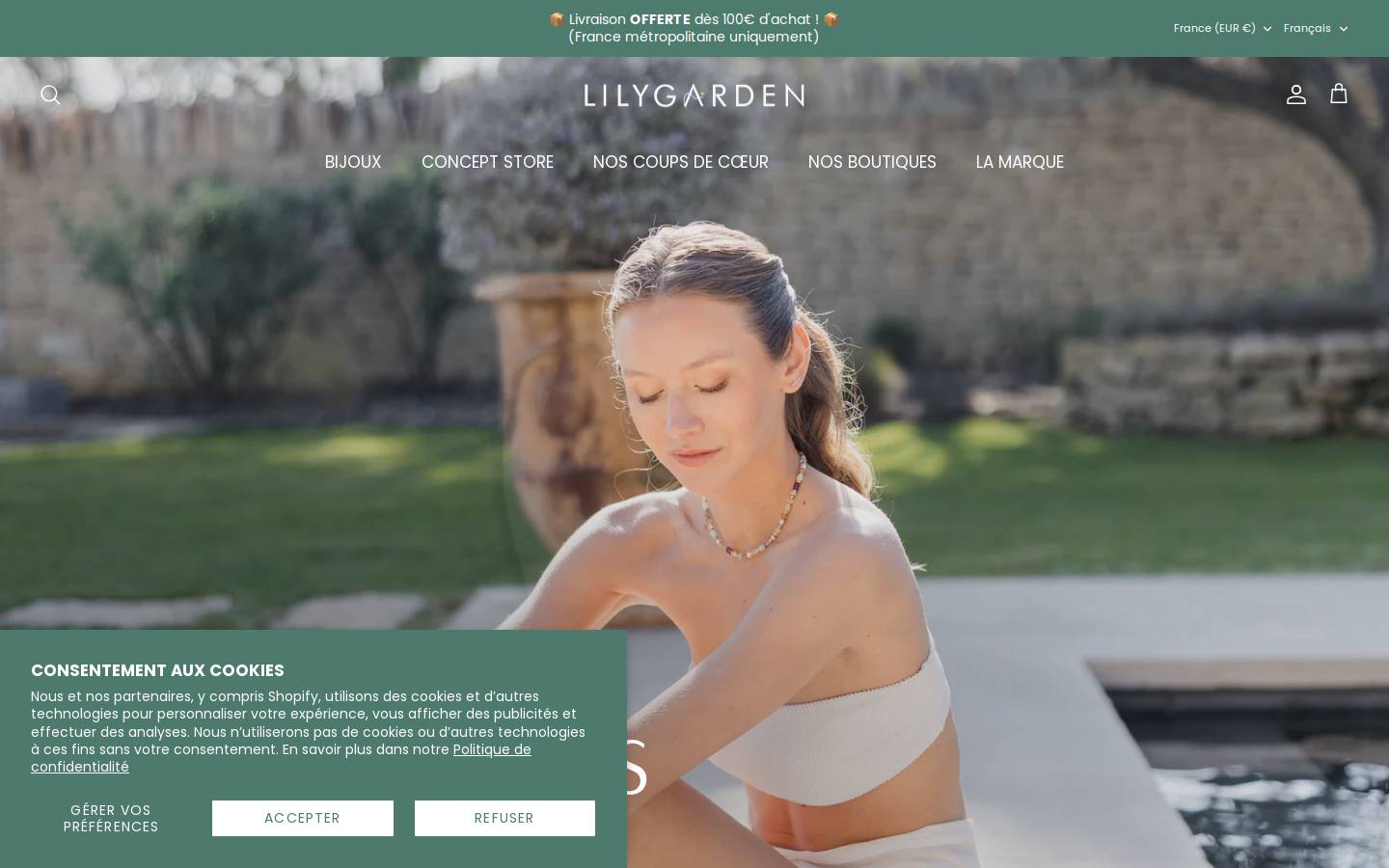 lilygarden.fr homepage screenshot