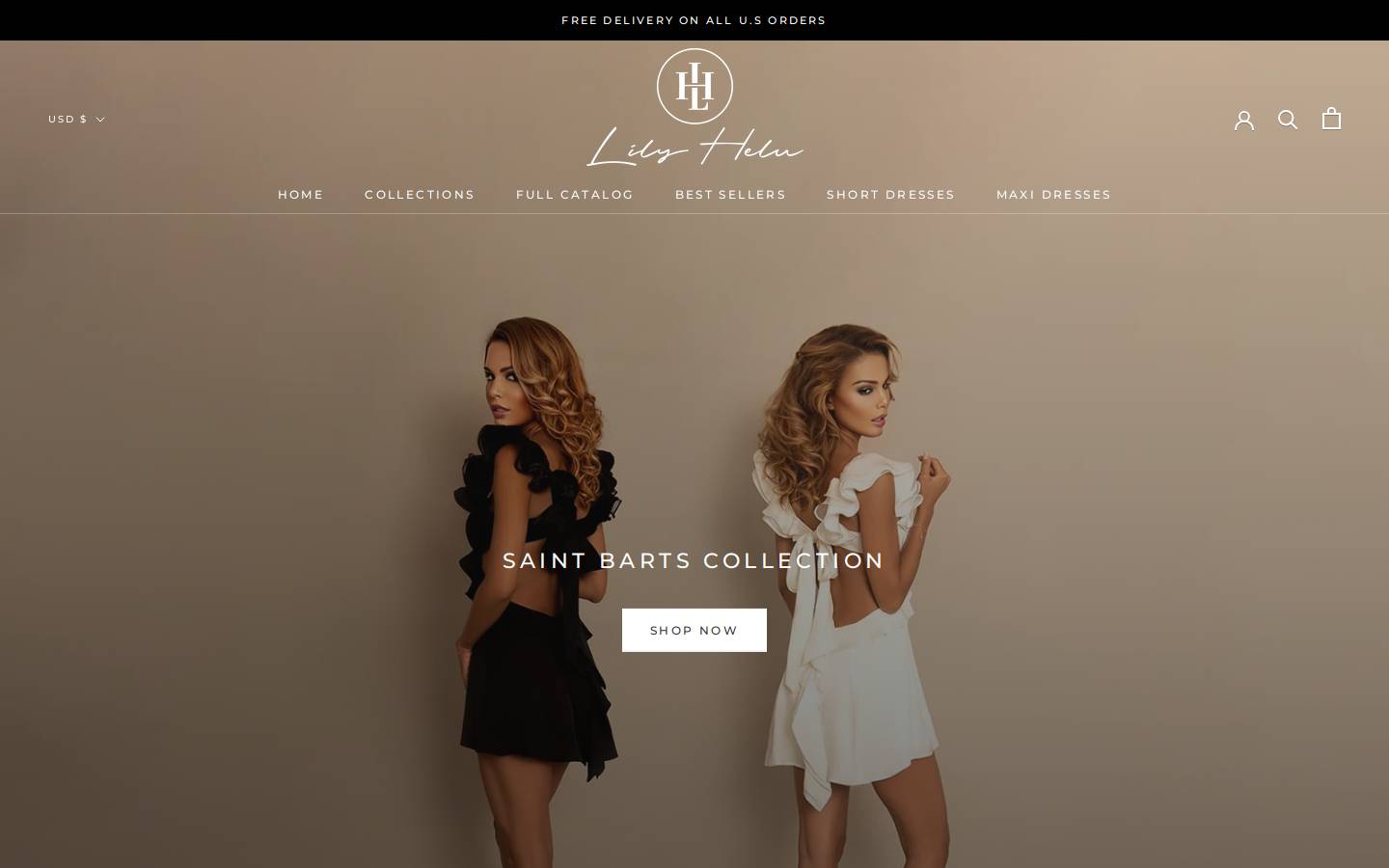 lilyhelu.com homepage screenshot