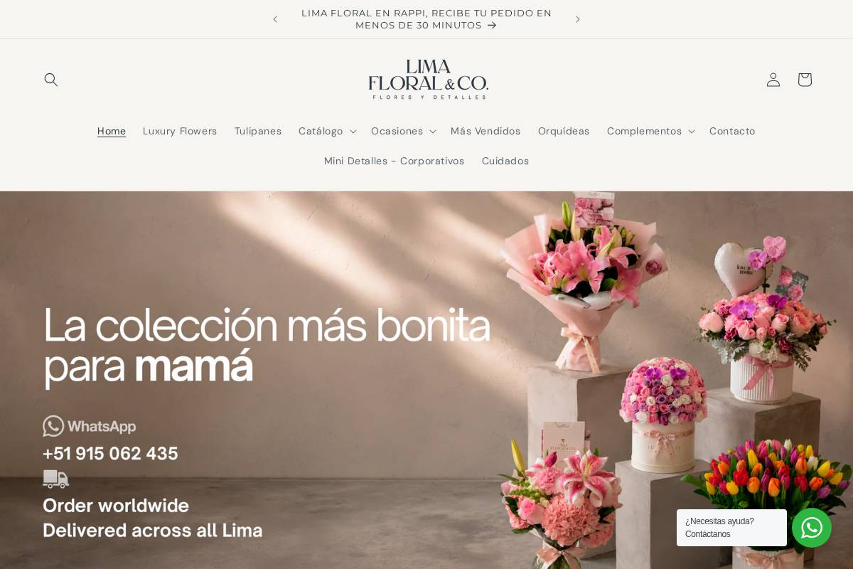 limafloralco.com homepage screenshot