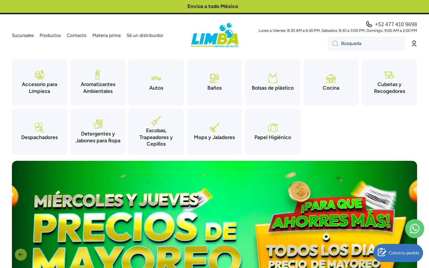 limba.com.mx homepage screenshot