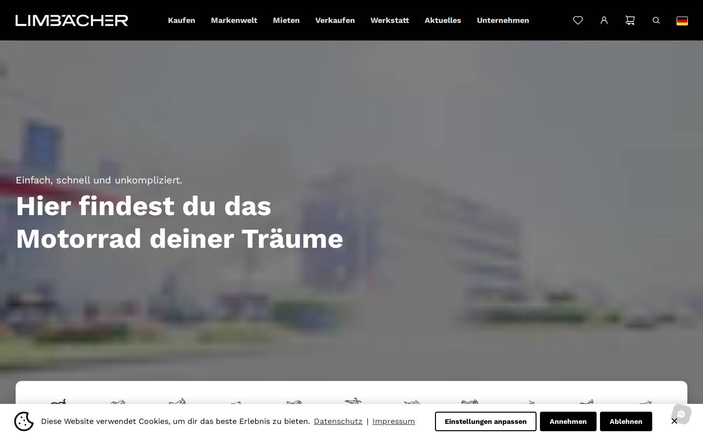 Limbächer homepage screenshot