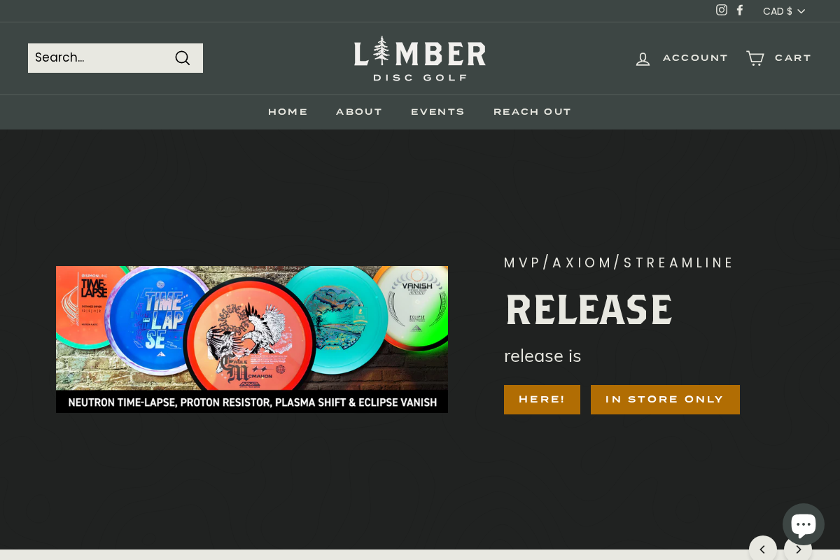 limberdiscgolf.com homepage screenshot