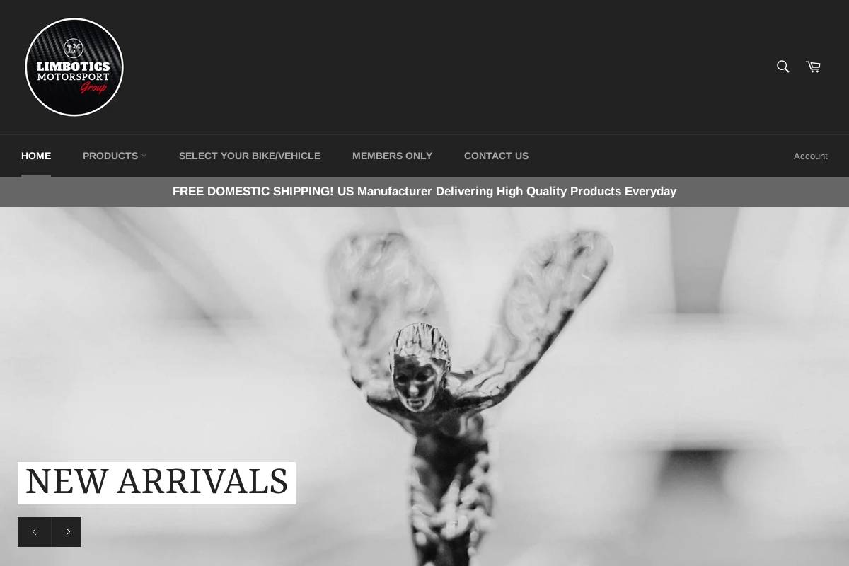 Limbotics Motorsports Group homepage screenshot
