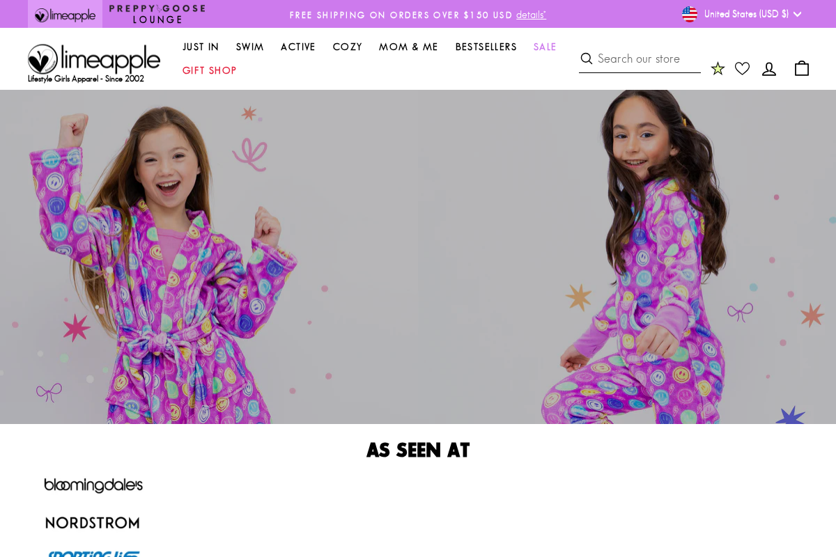 Limeapple homepage screenshot