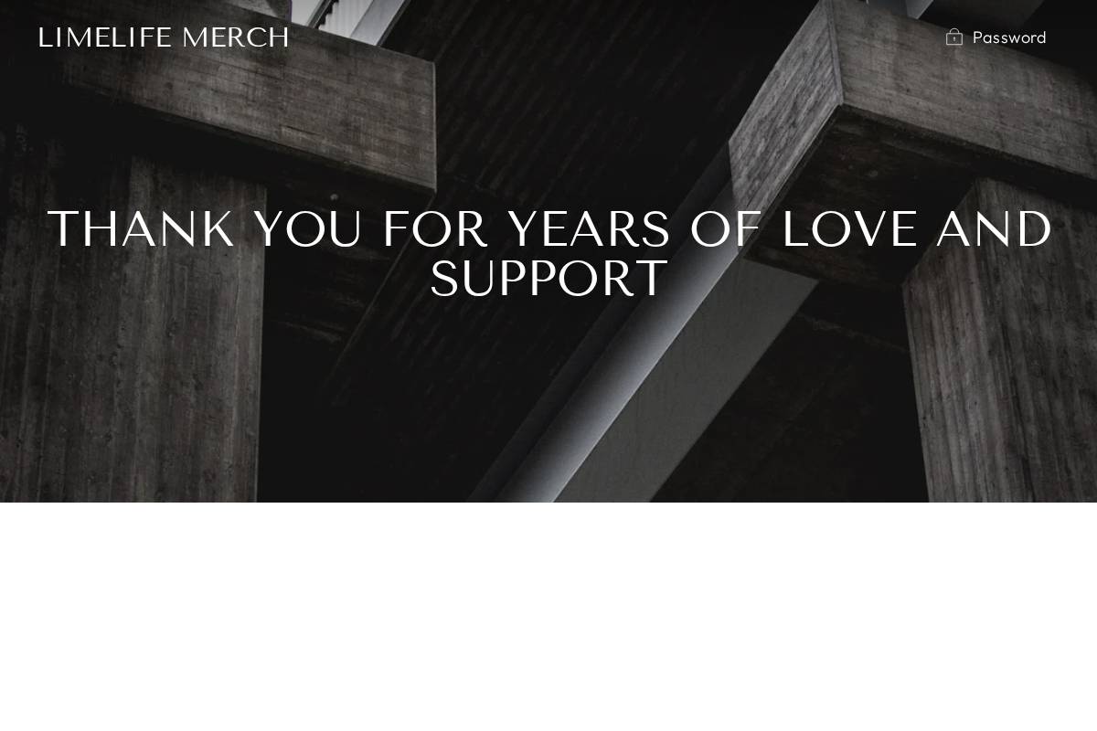 limelifemerch.com homepage screenshot