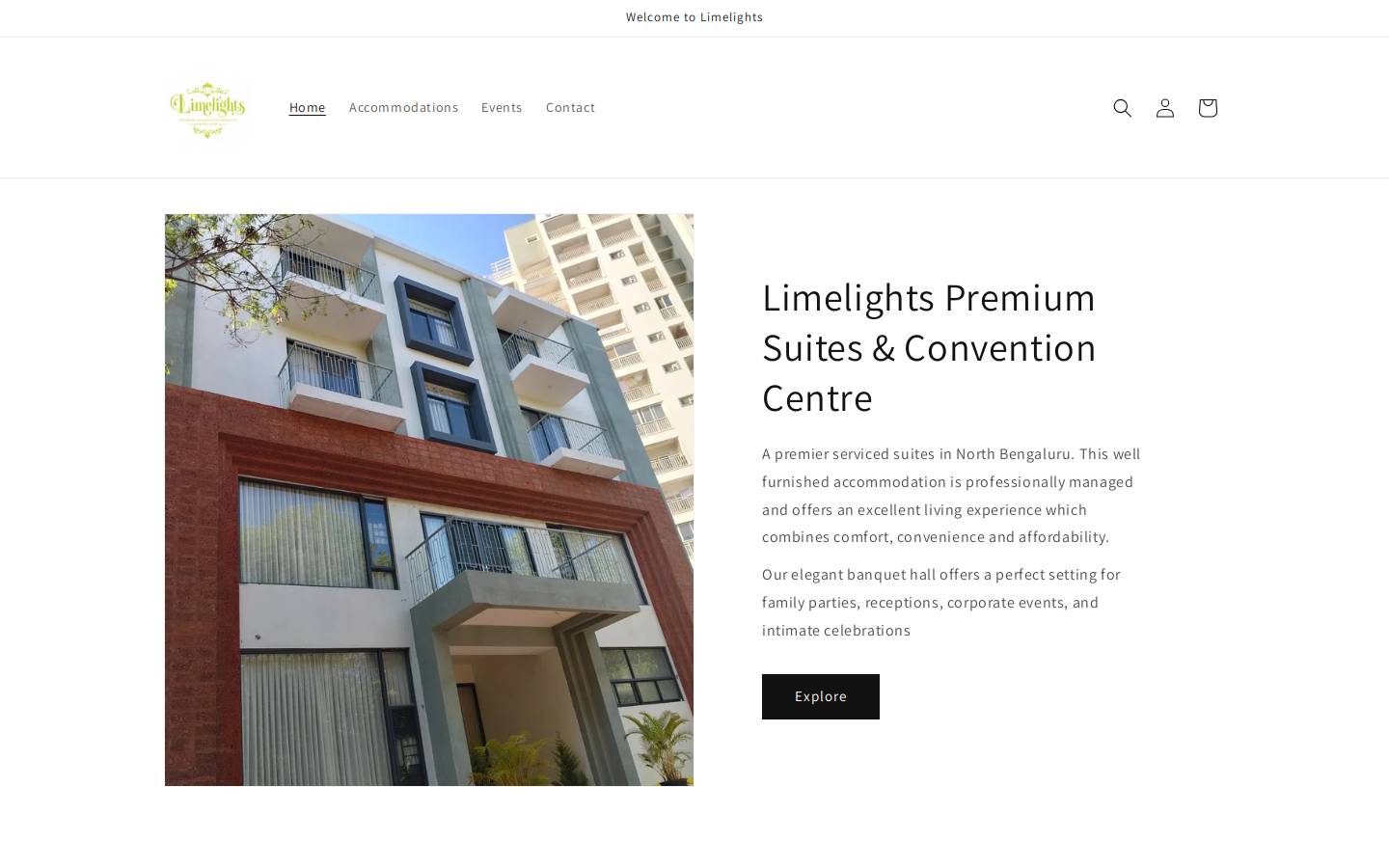 limelightshomes.in homepage screenshot