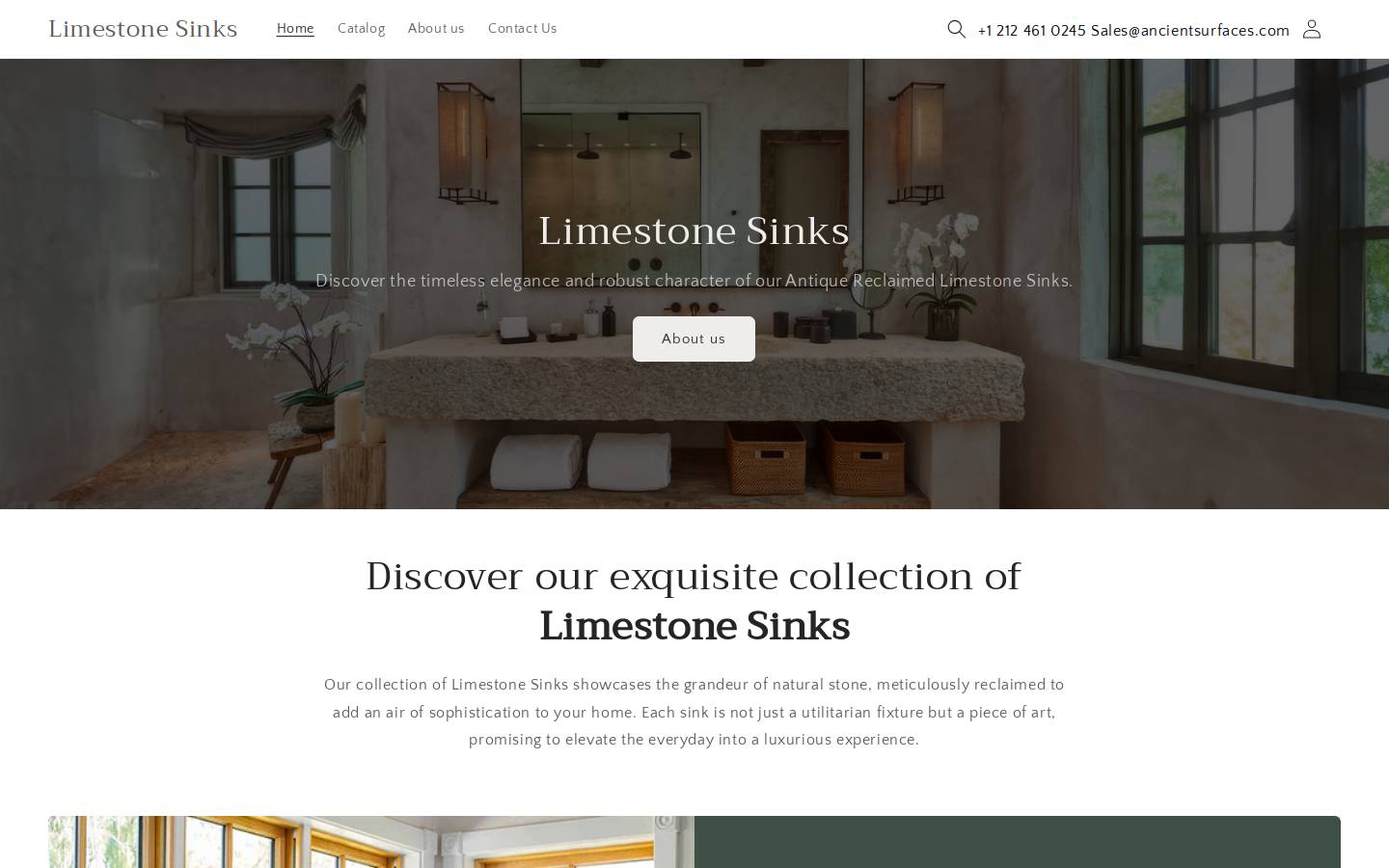 limestonesinks.com homepage screenshot