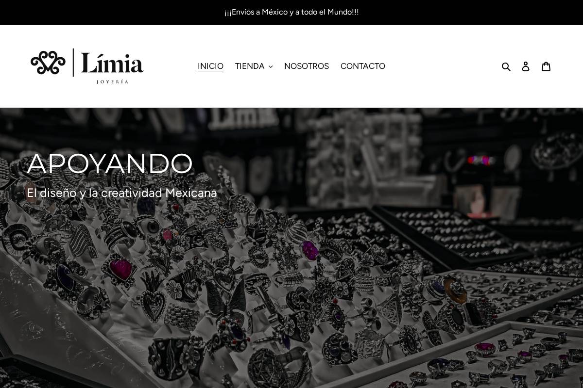 limiajoyeria.com homepage screenshot