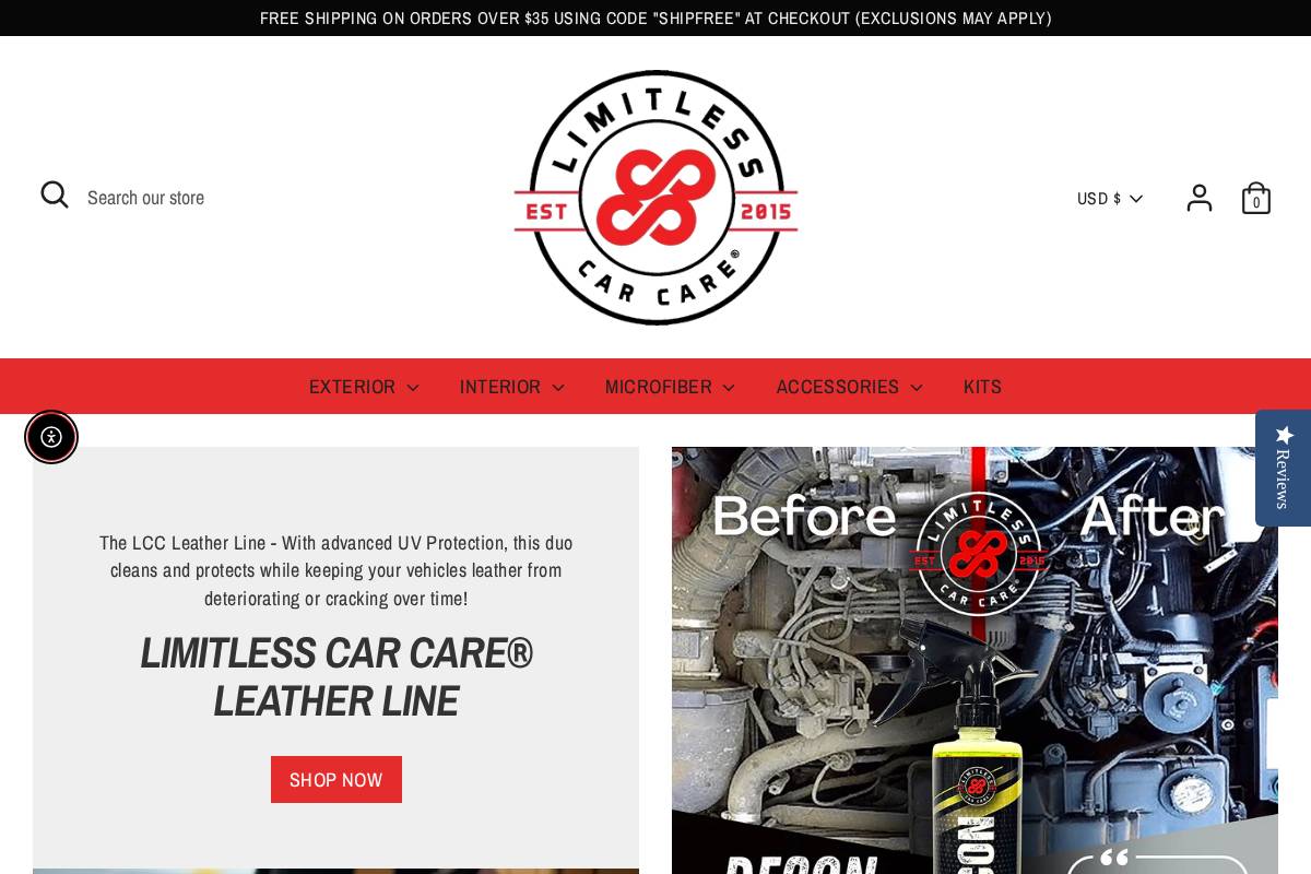 limitlesscarcare.com homepage screenshot