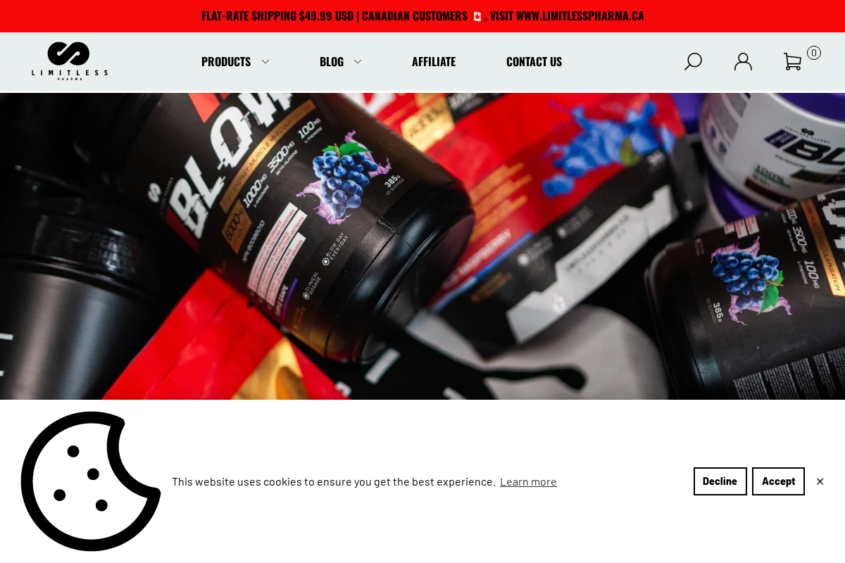 limitlesspharma.com homepage screenshot