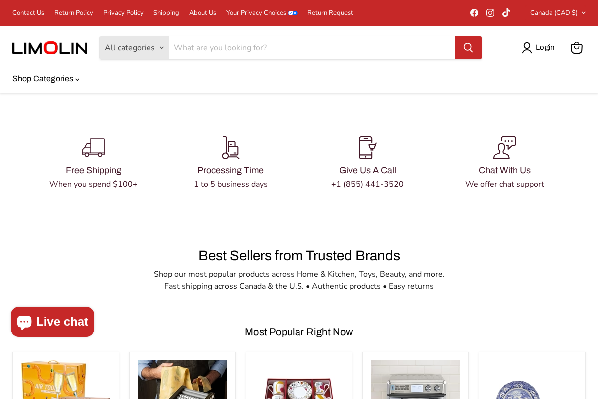 limolin.com homepage screenshot