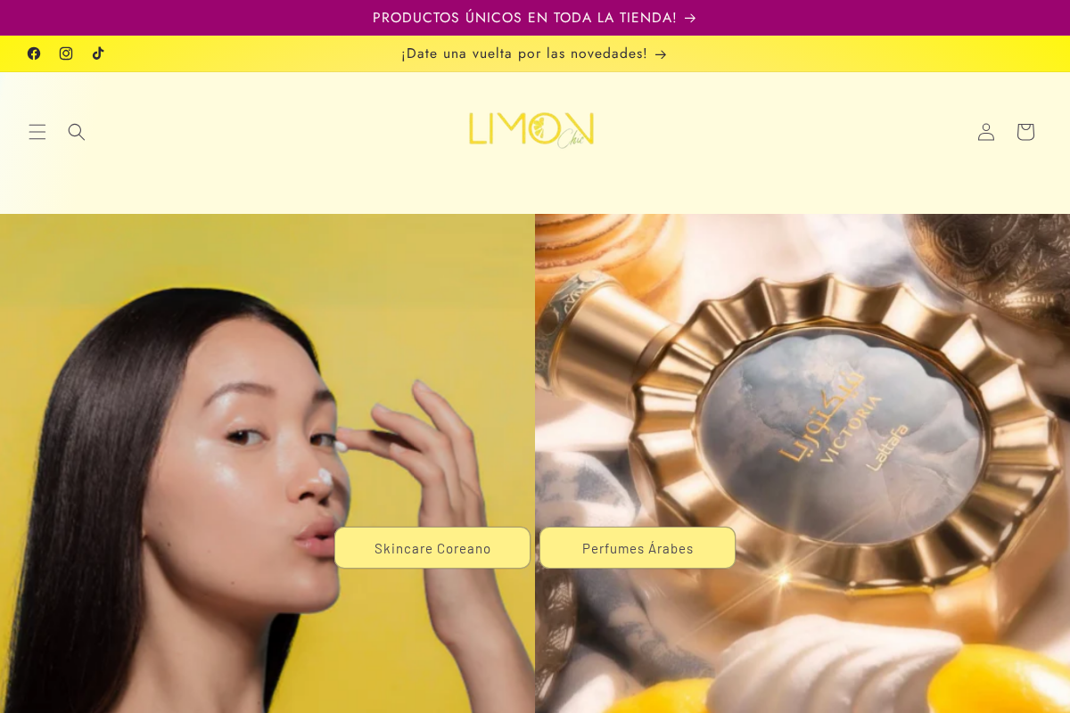 LIMON CHIC homepage screenshot