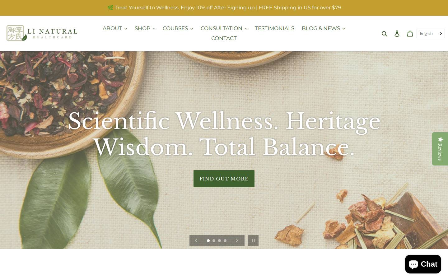linatural.health homepage screenshot