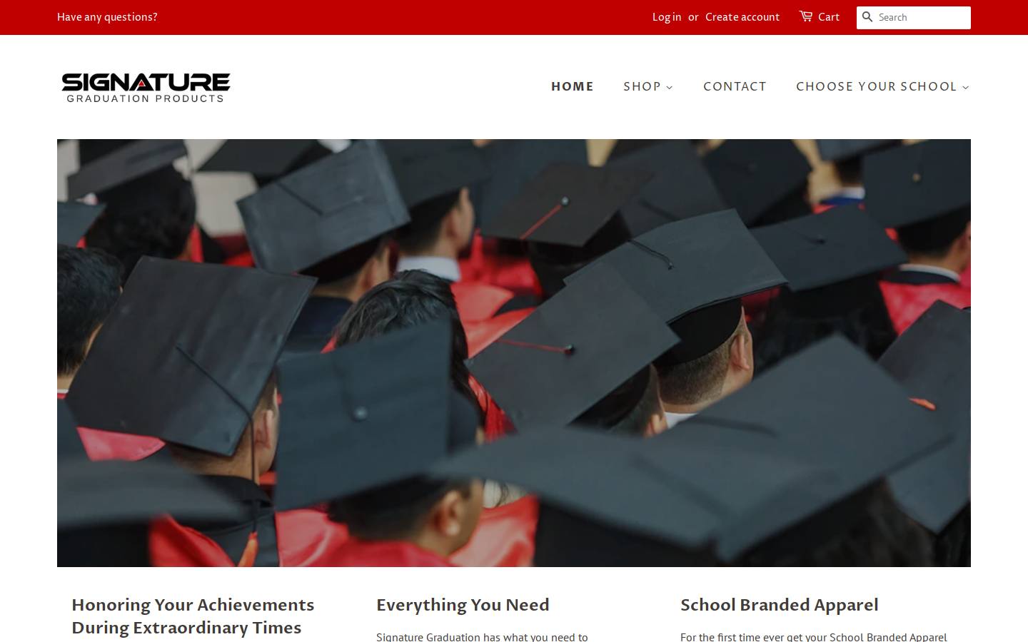 lincolngraduation.com homepage screenshot