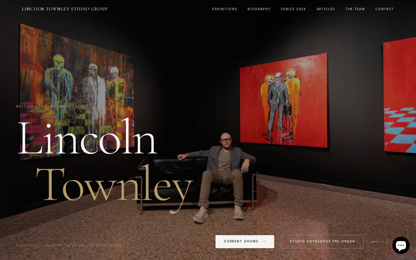 lincolntownleystudio.com homepage screenshot