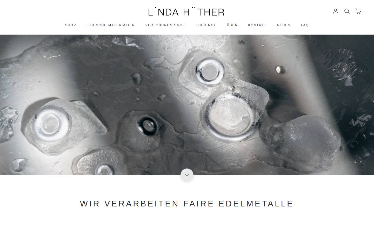 lindahuether.de homepage screenshot