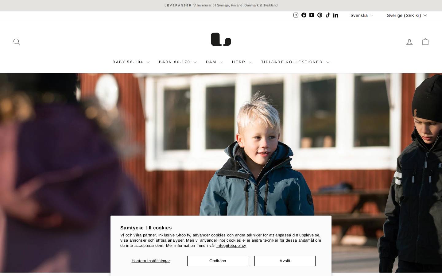 Lindberg AB homepage screenshot