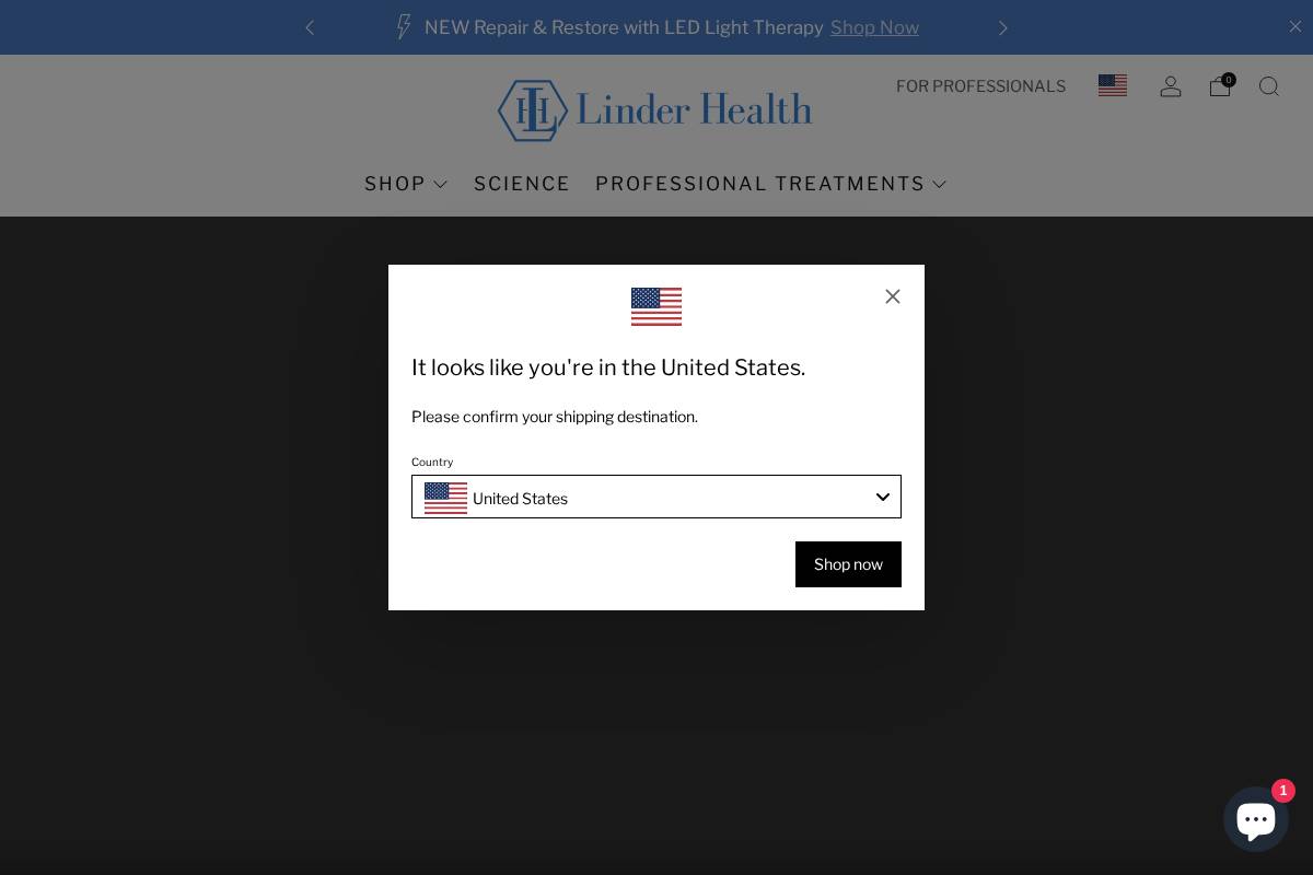 linderhealth.com homepage screenshot