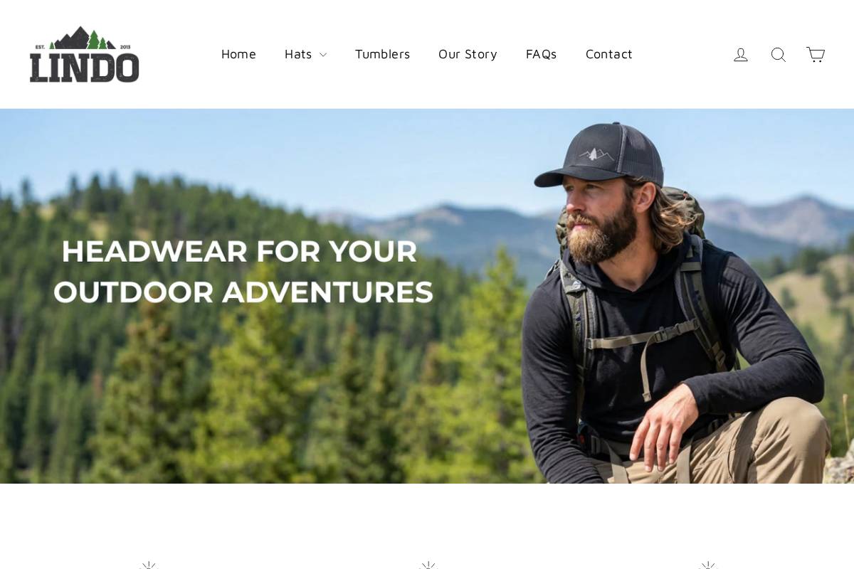 Lindo homepage screenshot